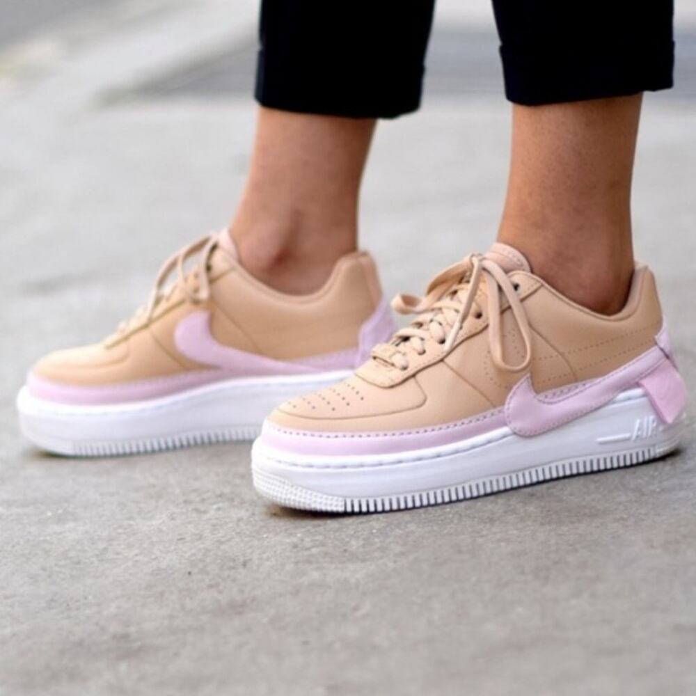 Nike Air Force 1 Jester XX Bio Beige Pink White Leather Sneakers Women’s 9.5 - Picture 10 of 10